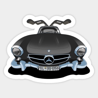 Mercedes Benz 300SL Gullwing in black Sticker